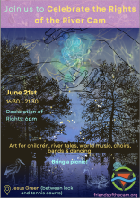 Rededication to River Rights Festival, June 21, Jesus Green